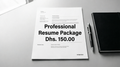 Professional Resume Package